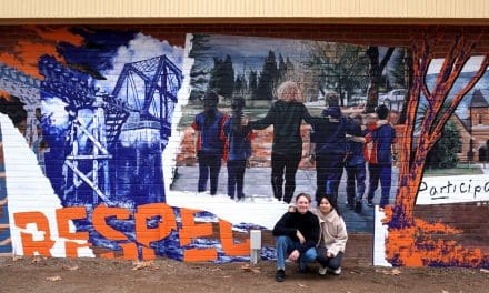 Larger than life – artists create mural for local school with council grant