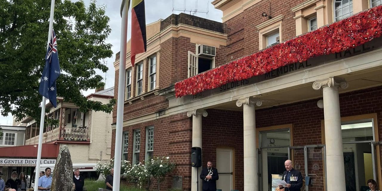 Crowd exceeds expectations for Remembrance day in Yass