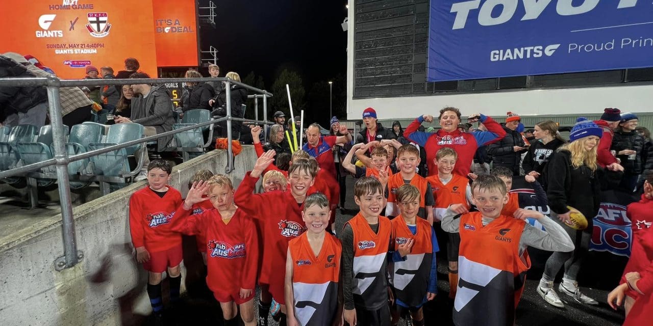 Junior Roos shine at Auskick halftime Manuka Oval while Yass Roos defeat Eagles in grandfinal rematch