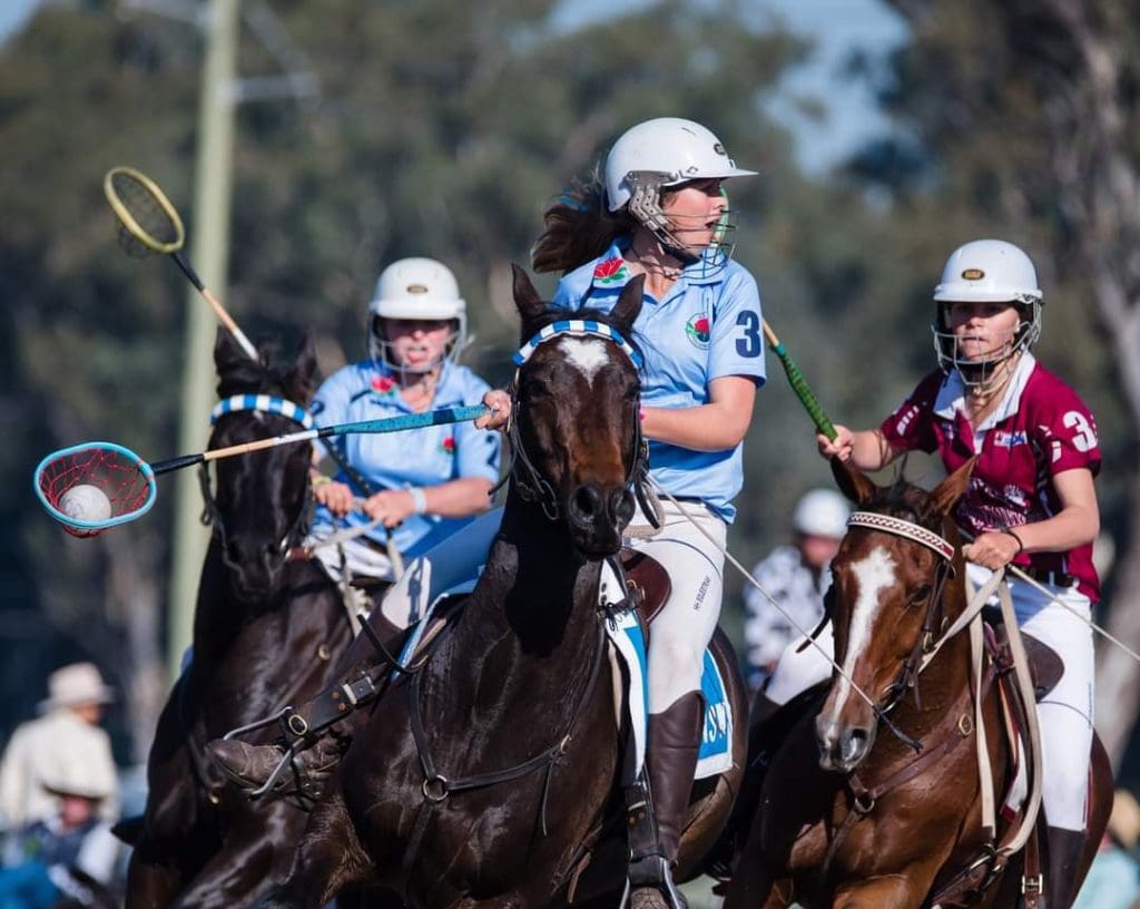 Polocrosse 23 April Olivia Erland Best Junior Horse and Rider NSW