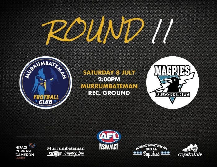 Murrumbateman Eagles V Belconnen Magpies in home game today after pipping Coota last week